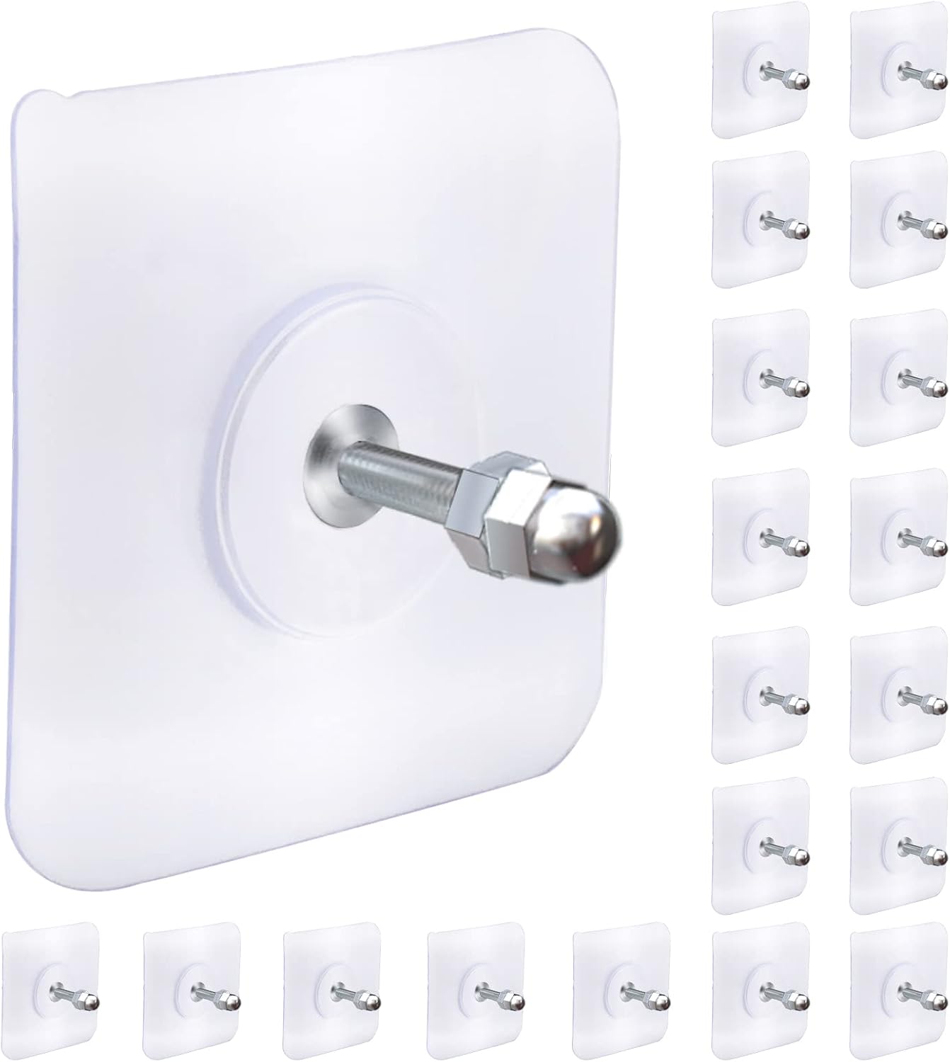 Picture Hanging Hooks, 20 Pack Heavy Duty Adhesive Hooks