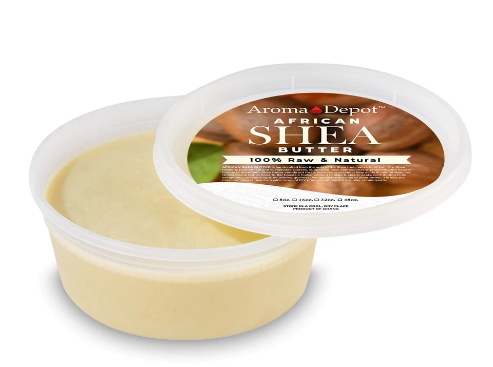 8oz Organic African Shea Butter Yellow Raw From GHANA Natural UNREFINED Pure