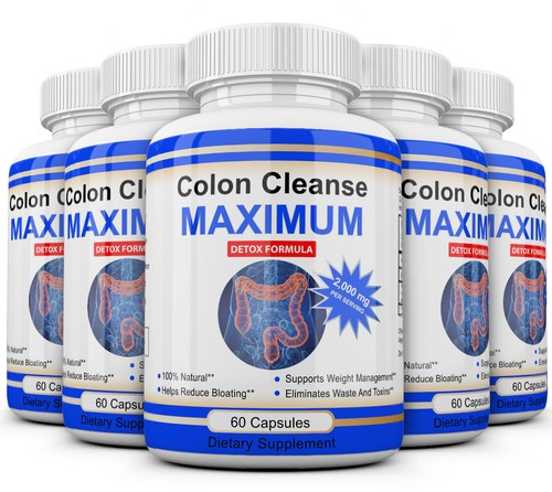 5 Colon Cleanse Maximum Organic Herbs Pounds Lose Weight Detox Gut Support