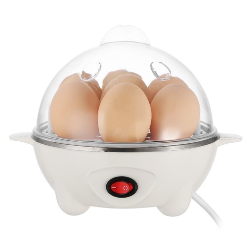 Electric Egg Cooker Auto Shut Off Hard Boiled Egg Maker Measuring Cup for 7 Eggs