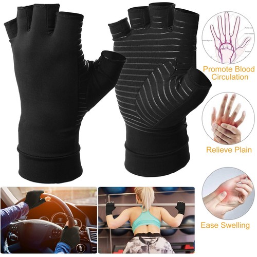 2pc Arthritis Compression Gloves Hand Brace Support Joint Pain Relief Breathable