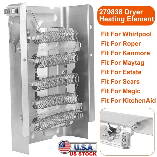 279838 Dryer Heating Element Kit Parts Fit For Whirlpool Kenmore Clothes Dryers