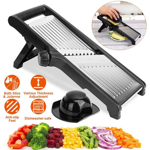 Mandoline Slicer for Kitchen Adjustable Stainless Steel Vegetable Cutter Peeler