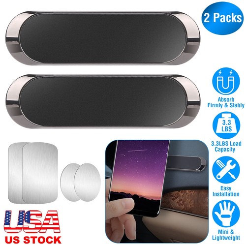 2Pcs Magnetic Car Mounts Dashboard Magnet Phone Holder Stand Fit for iPhone iPad