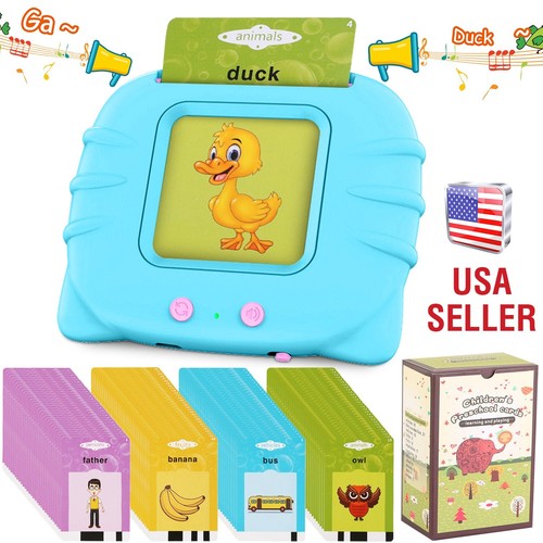 112 Card Flash Talking Cards 224 Words Learning Toy Kid Reading Machine for 1-5T