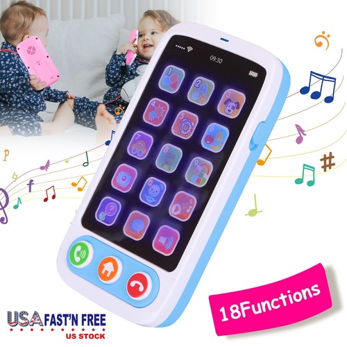 Educational Baby Cell Phone Toy with Music Light Learning Toys for Toddler Gift