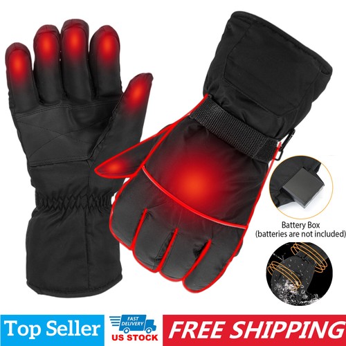 Heated Gloves for Men Women Electric Heat Battery Powered Glove Winter Windproof