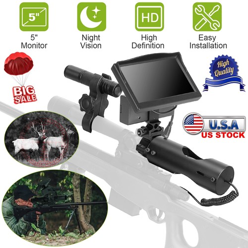 2023 Digital Night Vision Rifle Scope Mount Hunting Sight 850nm IR HD Camera US