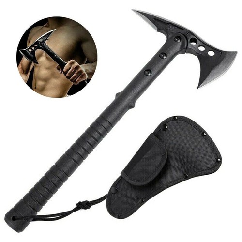 Military Outdoor Tactical Tomahawk Axe Army Hunting Camping Tools Survival Knife
