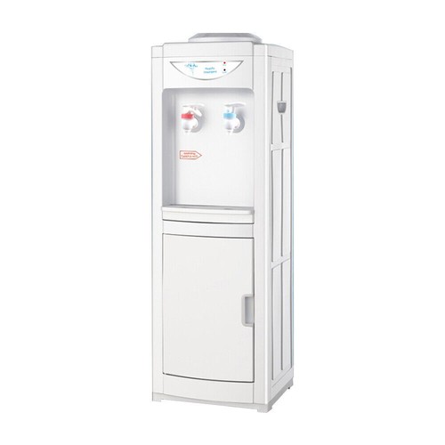5 Gallon Water Cooler Dispenser Top Loading Hot&Cold + Storage Cabinet Freestand