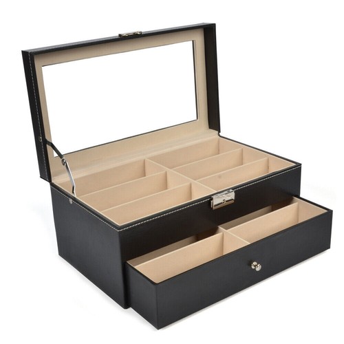 8 12 18 Slot Eyeglass Sunglass Storage Box Glasses Display Case Organizer