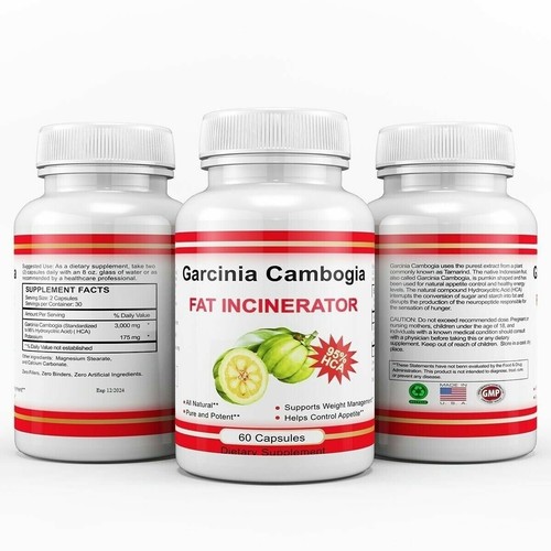 Pure Weight Loss Garcinia Cambogia Extract 95% HCA Diet Pills Belly Fat Burner