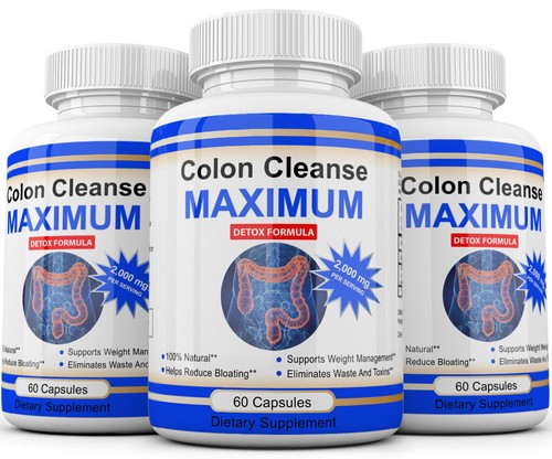 3 Colon Cleanse Maximum Organic Herbs Pounds Lose Weight Detox Gut Support