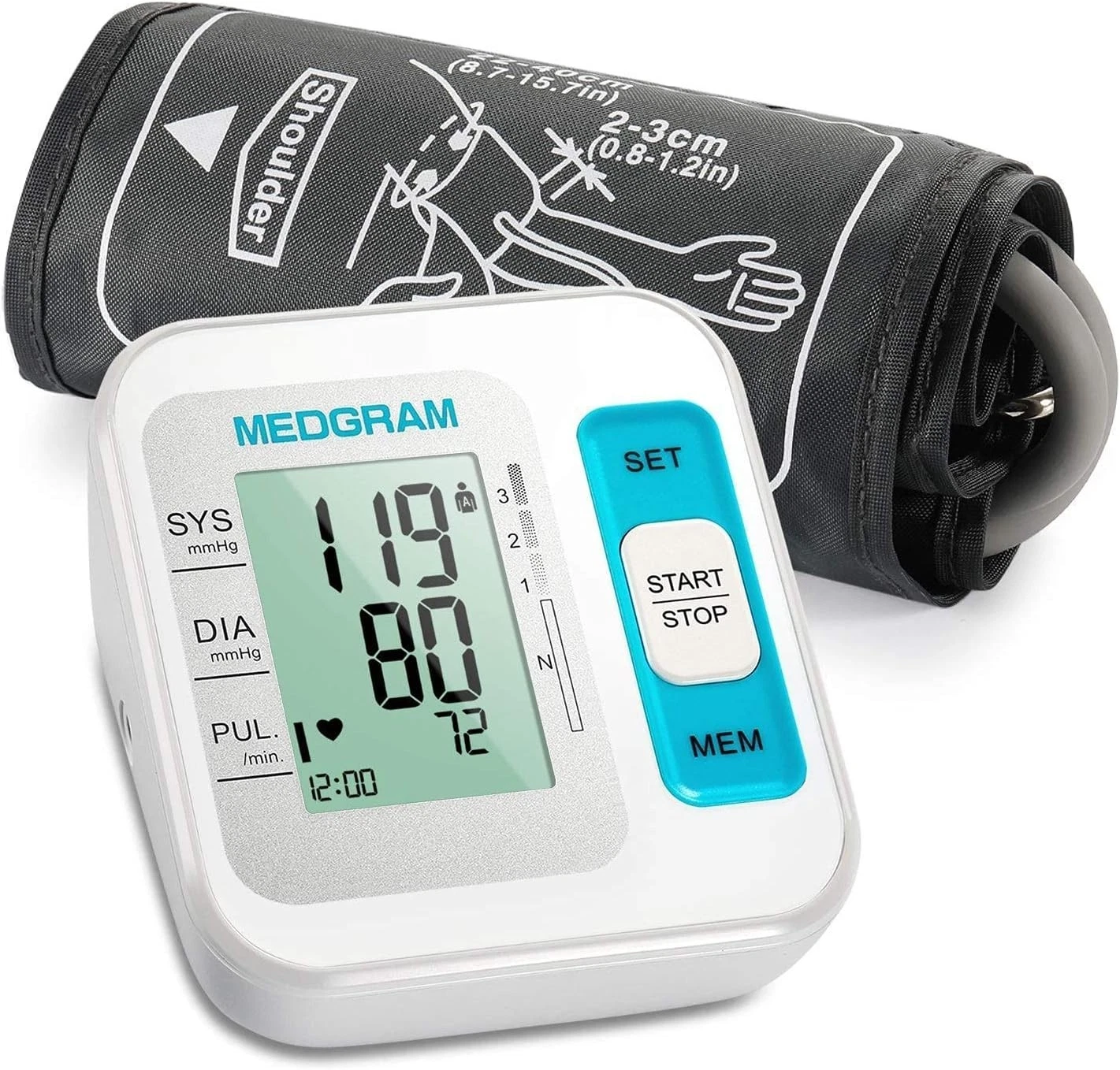 Automatic Upper Arm Blood Pressure Monitor Complete Cuff Kit