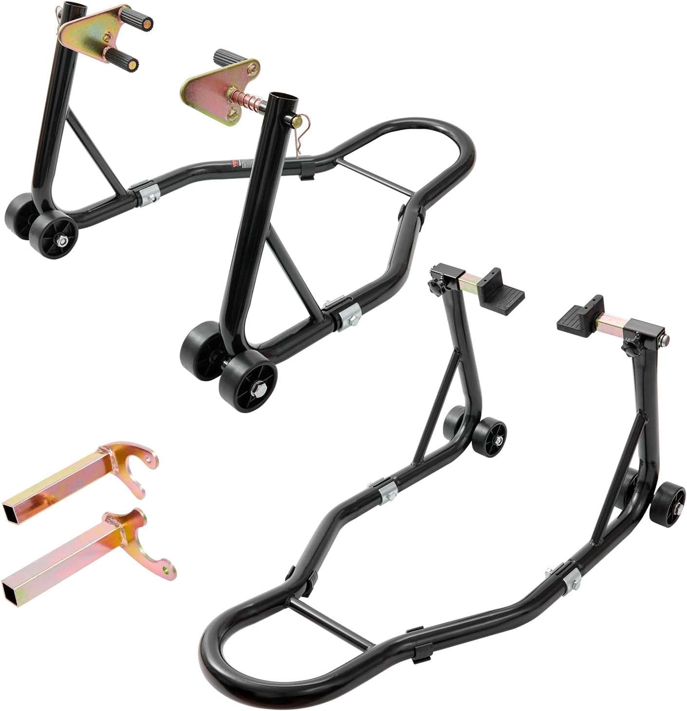 Motorcycle Front & Rear Stand Combo – 850lbs Capacity Lift for Maintenance & Storage