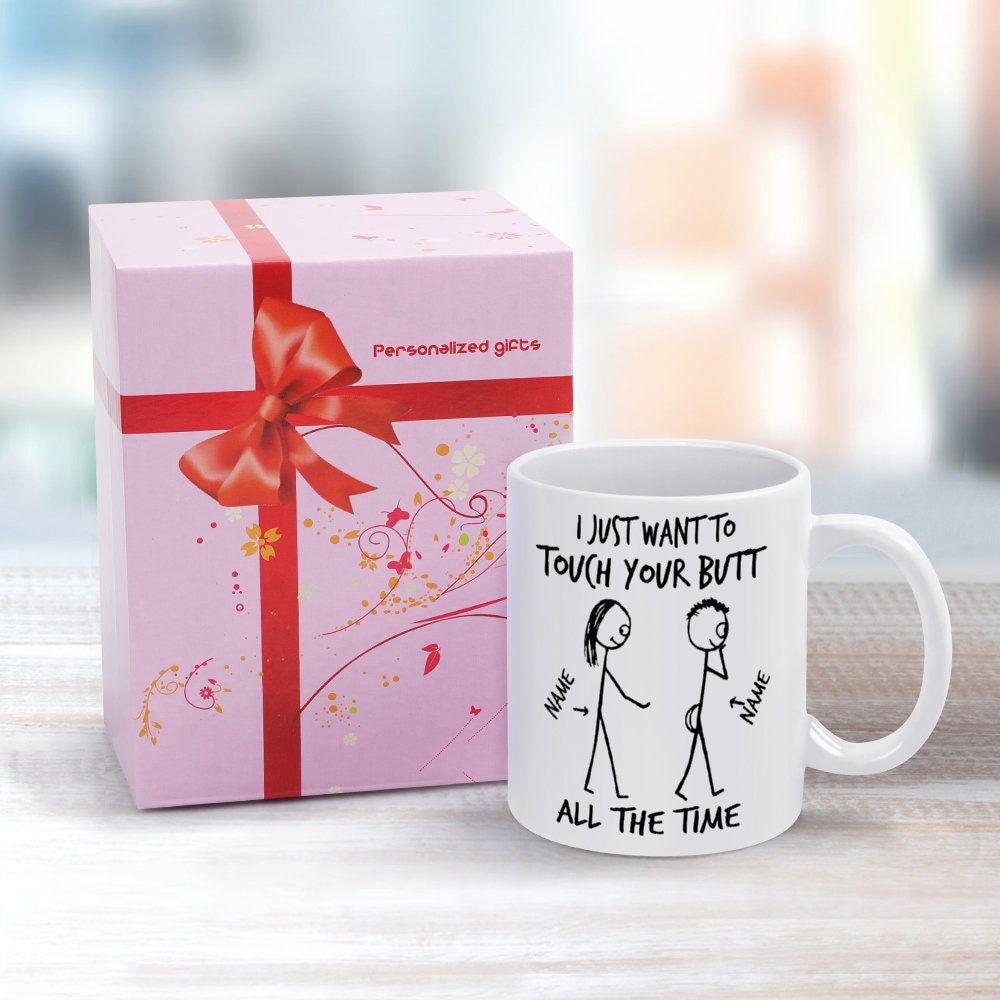 Funny Boyfriend Girlfriend Mug Gift for Birthday Anniversary Valentine's Day Customized Name Husband Wife Newlyweds For Couples Him