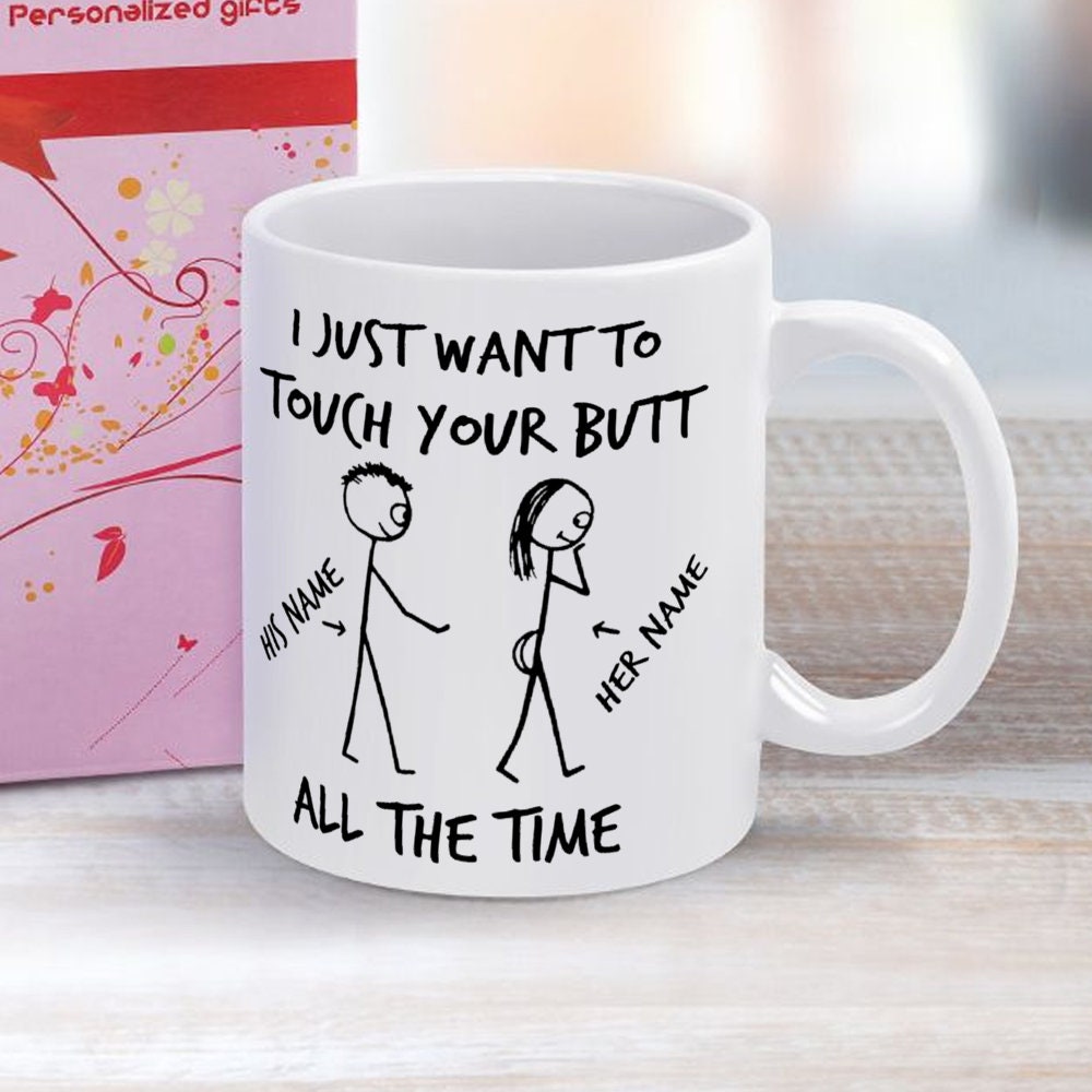 Funny Boyfriend Girlfriend Birthday Anniversary Mug Gift Customized With Your Name Husband Wife Newlyweds For Couples Him or Her